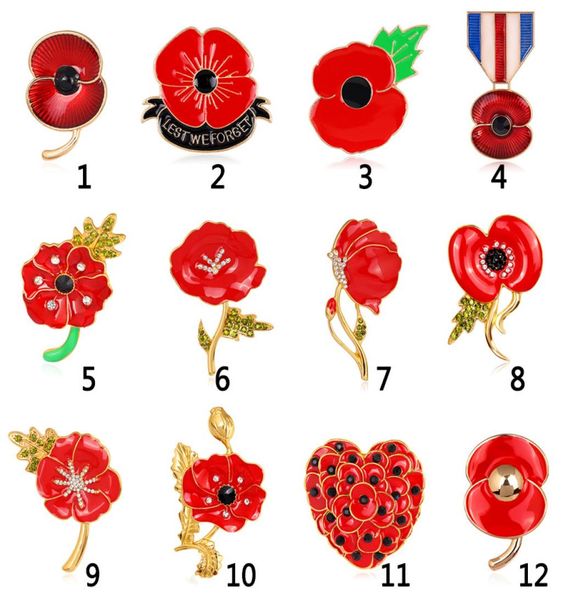 quotlest we forgetquot enamel red poppy brooch pin badge golden flower remembrance day gift dhl 5202397, Gray
quotlest we forgetquot enamel red poppy brooch pin badge golden flower remembrance day gift dhl 5202397, Gray