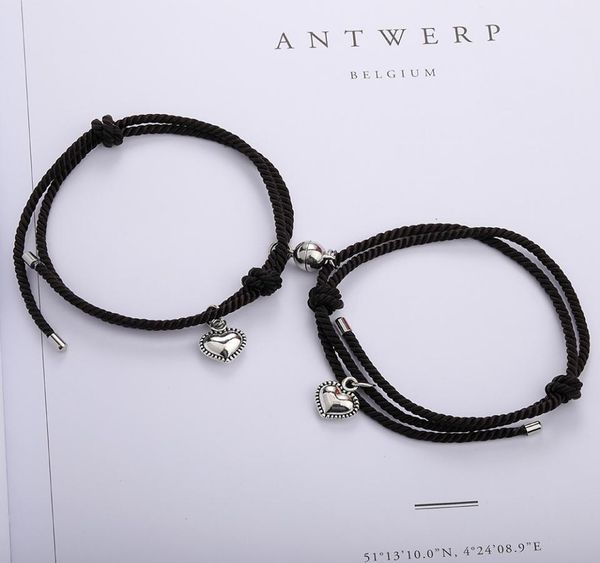 lucky rope couple bracelet red black rope knot braided magnetic buckle heart charm bracelets friendship jewelry6149777, Golden;silver
lucky rope couple bracelet red black rope knot braided magnetic buckle heart charm bracelets friendship jewelry6149777, Golden;silver