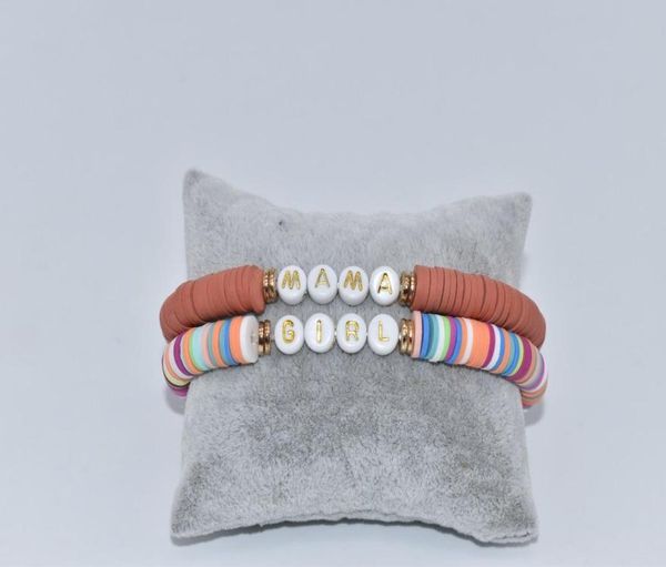 2pieces per set rainbow color mama boy girl stretch polymer clay bracelet mother039s day gift beaded strands6367410, Black
2pieces per set rainbow color mama boy girl stretch polymer clay bracelet mother039s day gift beaded strands6367410, Black