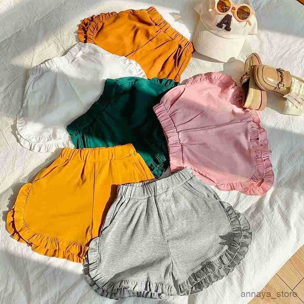pantskirt new summer girls ruffle shorts casual baby girl solid color short pants white green rose children's clothing r230626, Blue
pantskirt new summer girls ruffle shorts casual baby girl solid color short pants white green rose children's clothing r230626, Blue
