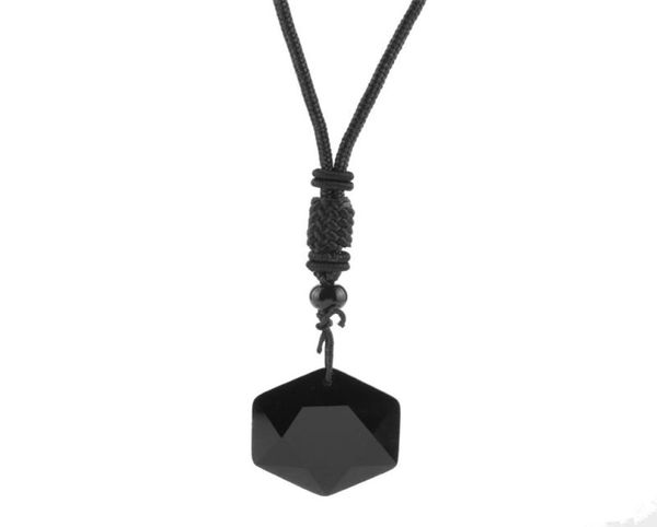 pendant necklaces black obsidian natural stone necklace for men women amulet hexagram adjustable rope chain colar gifts7689712, Silver
pendant necklaces black obsidian natural stone necklace for men women amulet hexagram adjustable rope chain colar gifts7689712, Silver