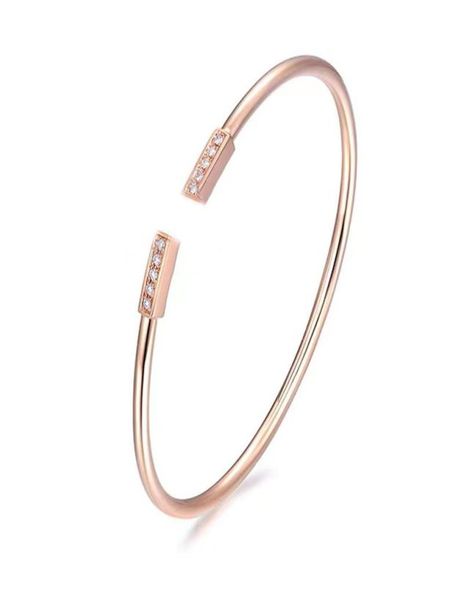 classic fashion double t open bangle 925 diamond silver bracelet comes with exquisite gift box packaging1589069, Black
classic fashion double t open bangle 925 diamond silver bracelet comes with exquisite gift box packaging1589069, Black