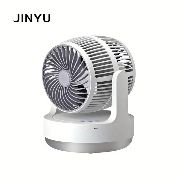 Image of 1pc JINYU360 Degree Double Head Air Circulation Fan, Home Kitchen, Outdoor Camping Night Wild Fishing, Can Hang Tent Hanging Fan
