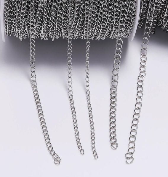 5mlot 12 22 24 30 40 mm stainless steel bulk jewellery chain for diy jewelry making necklace earring findings accessories7850740, Silver
5mlot 12 22 24 30 40 mm stainless steel bulk jewellery chain for diy jewelry making necklace earring findings accessories7850740, Silver