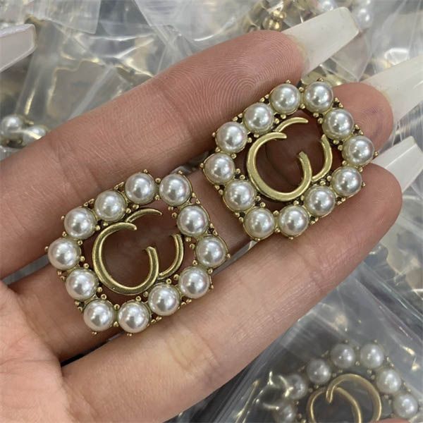 classics earrings designer stud g double earing luxury charm women diamond jewelry womam ggity pearl 2142134, Golden;silver
classics earrings designer stud g double earing luxury charm women diamond jewelry womam ggity pearl 2142134, Golden;silver