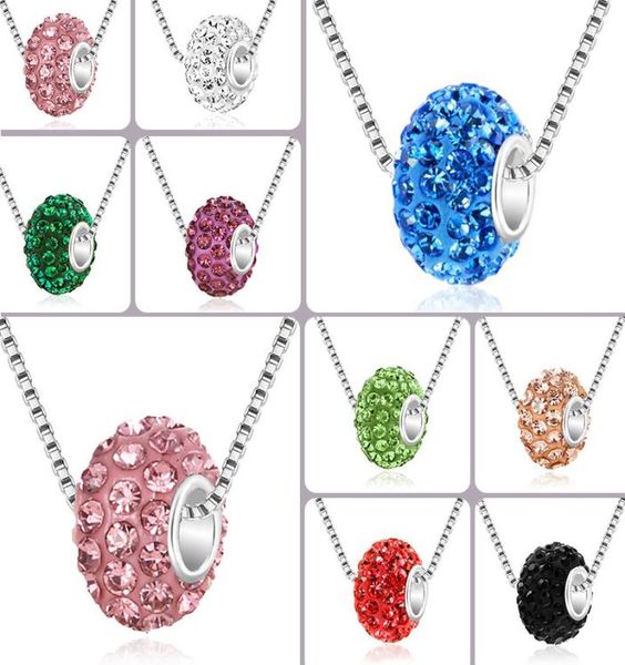 luxury crystal fimo big hole beads necklace for women soft pottery colorful rhinestone disco ball pendant silver box chains fashio8679916
luxury crystal fimo big hole beads necklace for women soft pottery colorful rhinestone disco ball pendant silver box chains fashio8679916