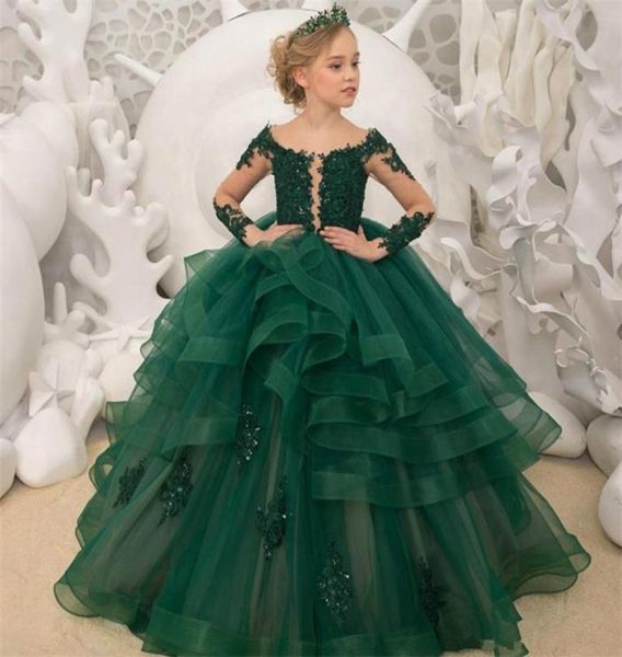 gorgeous green flower girl dresses scoop neck appliqued beaded long sleeves girl pageant gowns ruffle tiered sweep train birthday 2274390, White;blue
gorgeous green flower girl dresses scoop neck appliqued beaded long sleeves girl pageant gowns ruffle tiered sweep train birthday 2274390, White;blue
