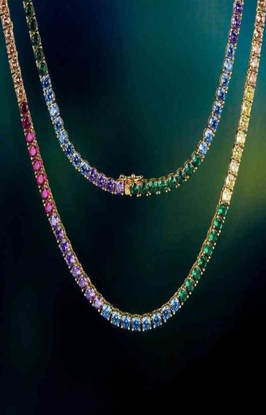 krkcco hip hop necklace colored iced out rainbow cz stone diamond tennis chain9380014, Silver
krkcco hip hop necklace colored iced out rainbow cz stone diamond tennis chain9380014, Silver