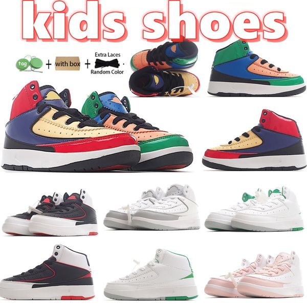 kids shoes 2s toddlers jumpman 2 boys girls youth basketball shoe children mid sneakers designer pink baby kid infants trainers, Black
kids shoes 2s toddlers jumpman 2 boys girls youth basketball shoe children mid sneakers designer pink baby kid infants trainers, Black