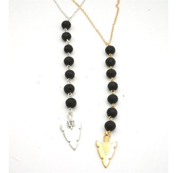 fashion mini black lava stone beads diy essential oil perfume diffuser pendant long necklace arrowhead charms jewelry women gift6212640, Silver
fashion mini black lava stone beads diy essential oil perfume diffuser pendant long necklace arrowhead charms jewelry women gift6212640, Silver