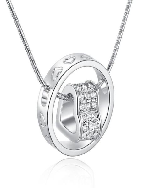 new austrian crystal diamond heart pendant necklace rhinestone heart and ring charm chain for women fashion jewelry in bulk1022473, Silver
new austrian crystal diamond heart pendant necklace rhinestone heart and ring charm chain for women fashion jewelry in bulk1022473, Silver