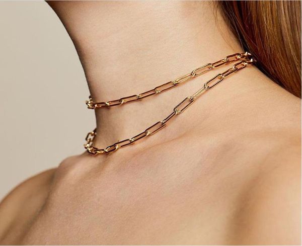 rectangle link chain necklace paperclip gold layering choker collar oval elongated fashion chains3165625, Silver
rectangle link chain necklace paperclip gold layering choker collar oval elongated fashion chains3165625, Silver