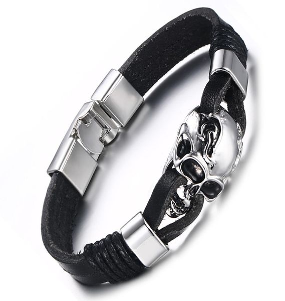 mens charm genuine leather skull multicolor cuff bracelet fashion jewelry nightclub party male skeleton bangle bracelets2174542, White
mens charm genuine leather skull multicolor cuff bracelet fashion jewelry nightclub party male skeleton bangle bracelets2174542, White