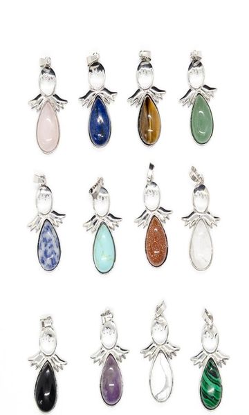 jln cute angle wings gemstone pendant lapis rose quartz amethyst tiger eye pendant with brass chain necklace for girls women child6314998, Silver
jln cute angle wings gemstone pendant lapis rose quartz amethyst tiger eye pendant with brass chain necklace for girls women child6314998, Silver