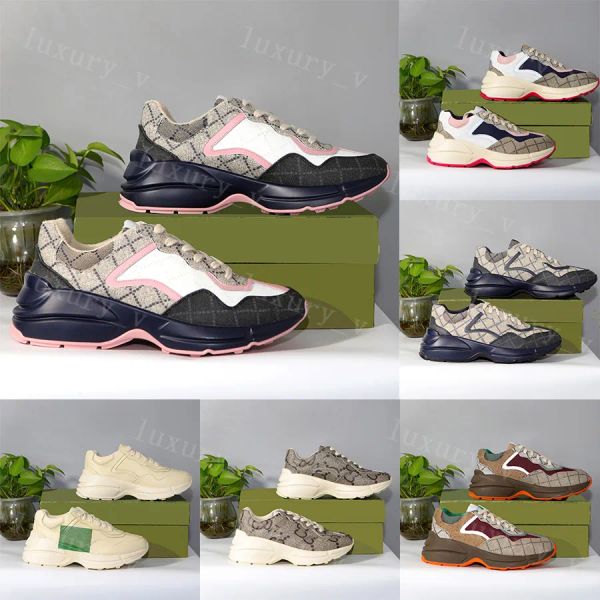 designer casual shoes rhyton sneakers beige men women trainers vintage luxury chaussures designers sneaker lady shoe size 35-46 with box yqi, Black
designer casual shoes rhyton sneakers beige men women trainers vintage luxury chaussures designers sneaker lady shoe size 35-46 with box yqi, Black