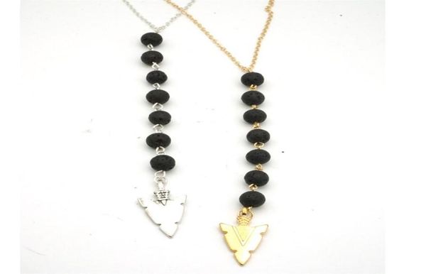 fashion mini black lava stone beads diy essential oil perfume diffuser pendant long necklace arrowhead charms jewelry women gift9243265, Silver
fashion mini black lava stone beads diy essential oil perfume diffuser pendant long necklace arrowhead charms jewelry women gift9243265, Silver