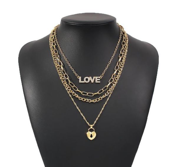 fashion multi layer pendants necklaces for women gold metal letter love heart necklace brand design jewelry gift1158512, Silver
fashion multi layer pendants necklaces for women gold metal letter love heart necklace brand design jewelry gift1158512, Silver