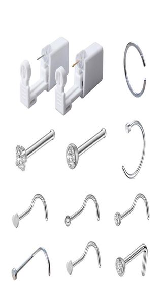 disposable safe sterile piercing unit for gem nose studs piercing gun piercer tool machine kit earring nose stud body jewelry8621876, Silver
disposable safe sterile piercing unit for gem nose studs piercing gun piercer tool machine kit earring nose stud body jewelry8621876, Silver