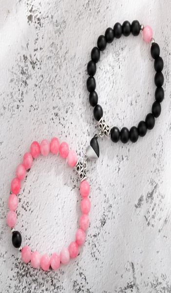 beaded strands love heart magnet stone qixi couple magnetic tiger eye stone volcanic stone bracelet8590895, Black
beaded strands love heart magnet stone qixi couple magnetic tiger eye stone volcanic stone bracelet8590895, Black