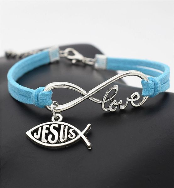 afshor 2018 new design christmas jewelry fashion cute charm leather wrap love infinity bracelet for women men jesus cross fish pat5119986, Golden;silver
afshor 2018 new design christmas jewelry fashion cute charm leather wrap love infinity bracelet for women men jesus cross fish pat5119986, Golden;silver