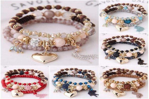 3pcsset multilayer stretch stackable heart tassel bracelets bohemian beaded bracelet for women jewelry 6 colors2536434, Golden;silver
3pcsset multilayer stretch stackable heart tassel bracelets bohemian beaded bracelet for women jewelry 6 colors2536434, Golden;silver