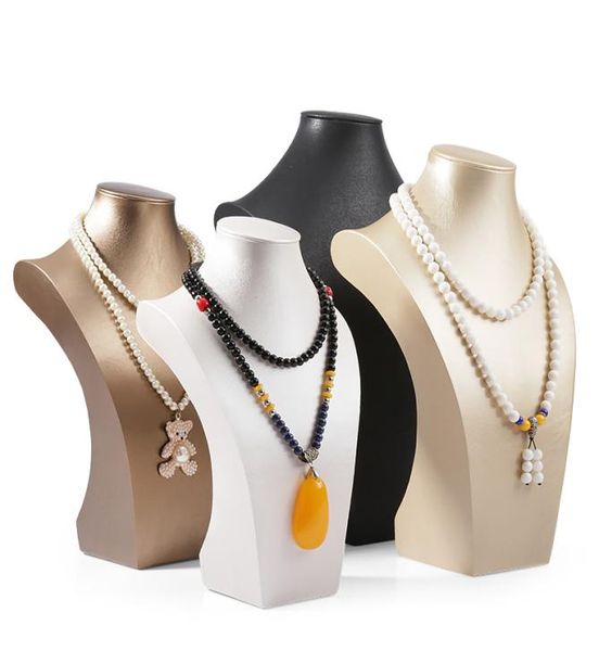black leatherette necklace display stand mannequin high bust neck form for large necklaces chains window shelf showcase displays c9751715
black leatherette necklace display stand mannequin high bust neck form for large necklaces chains window shelf showcase displays c9751715