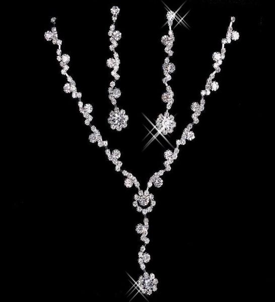 bridal charming alloy plated rhinestones crystal jewelry set necklace earrings for wedding bride bridesmaid prom party 3086694, White
bridal charming alloy plated rhinestones crystal jewelry set necklace earrings for wedding bride bridesmaid prom party 3086694, White