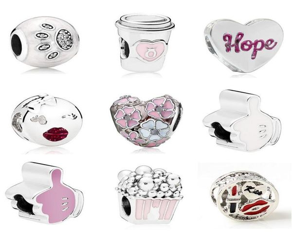 20pcs coffee cup lipstick popcorn magnolia paw print silver charms bead pendant beads fit european charm pandora bracelet jewelry 3084923, Black
20pcs coffee cup lipstick popcorn magnolia paw print silver charms bead pendant beads fit european charm pandora bracelet jewelry 3084923, Black
