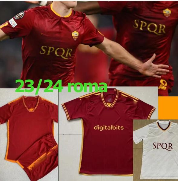 23 24 romas dybala soccer jerseys maglia pellegrini belotti celik abraham 2023 2024 football shirts mancini kumbulla men kids kit el shaaraw, Black;yellow
23 24 romas dybala soccer jerseys maglia pellegrini belotti celik abraham 2023 2024 football shirts mancini kumbulla men kids kit el shaaraw, Black;yellow