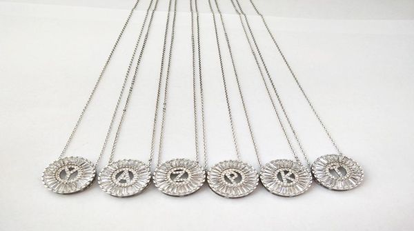 new design jewelry silver color micro pave cubic zircon cz crystal alphabet letter pendants necklace nk4305138495
new design jewelry silver color micro pave cubic zircon cz crystal alphabet letter pendants necklace nk4305138495