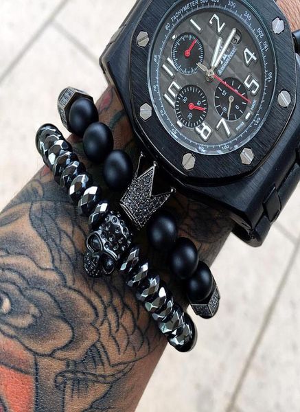 tangyin 2pcsset charm men bracelets bangles black crown beaded bracelet 8mm natural stone bracelet for men jewelry pulseras2129730, Golden;silver
tangyin 2pcsset charm men bracelets bangles black crown beaded bracelet 8mm natural stone bracelet for men jewelry pulseras2129730, Golden;silver