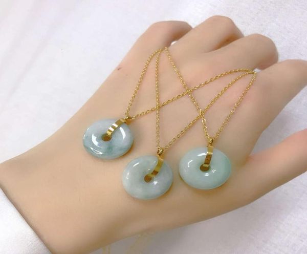 necklacenatural jade emerald safety buckle transfer titanium steel colorfast chain simple atmospheric pendant necklace7850598, Silver
necklacenatural jade emerald safety buckle transfer titanium steel colorfast chain simple atmospheric pendant necklace7850598, Silver