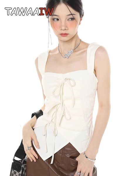 women's tanks camis tawaaiw fairycore solid lace up tank women clothes irregular sleeveless women summer halter korean fashion chic 230, White
women's tanks camis tawaaiw fairycore solid lace up tank women clothes irregular sleeveless women summer halter korean fashion chic 230, White