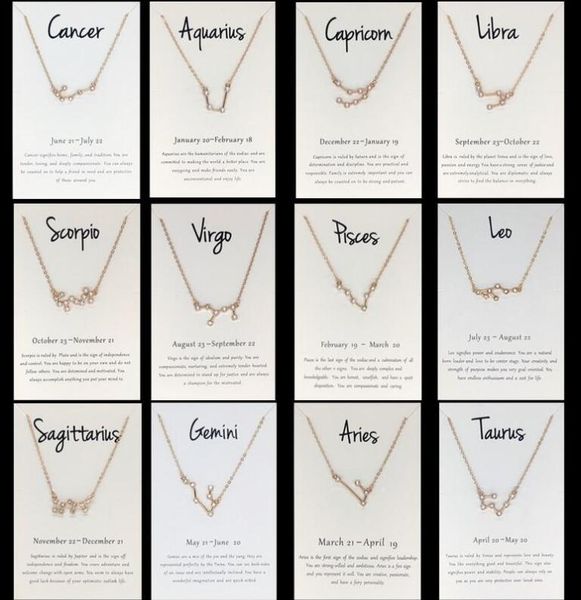 12 constellation zodiac sign necklace horoscope zircon korean jewelry star galaxy libra astrology with retail card7744233, Silver
12 constellation zodiac sign necklace horoscope zircon korean jewelry star galaxy libra astrology with retail card7744233, Silver