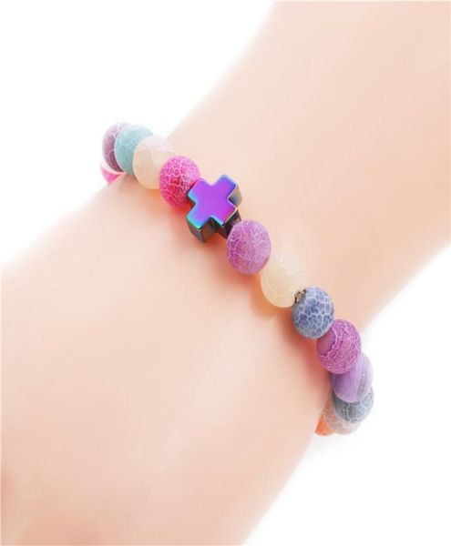 new colorful weathered agate stone beaded bracelet sports dumbbell cross elastic luxury designer jewelry women bracelets2359394, Black
new colorful weathered agate stone beaded bracelet sports dumbbell cross elastic luxury designer jewelry women bracelets2359394, Black