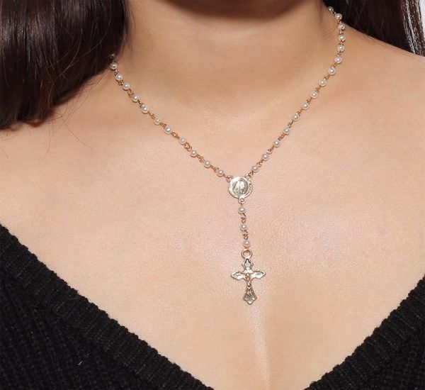 sparkly cross pendant choker necklace long imitation pearl beaded chain rosary madonna coin necklaces pendants religious jewelry2354387, Silver
sparkly cross pendant choker necklace long imitation pearl beaded chain rosary madonna coin necklaces pendants religious jewelry2354387, Silver