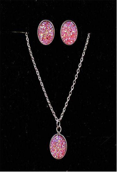 fashion druzy drusy necklace earrings 12mm stainless steel round resin druzy necklace earrings jewelry set4523693, Silver
fashion druzy drusy necklace earrings 12mm stainless steel round resin druzy necklace earrings jewelry set4523693, Silver