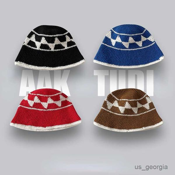 caps new crochet hand-woven knitted bucket hat women fisherman's hat spring wool basin hat r230628, Blue;gray
caps new crochet hand-woven knitted bucket hat women fisherman's hat spring wool basin hat r230628, Blue;gray