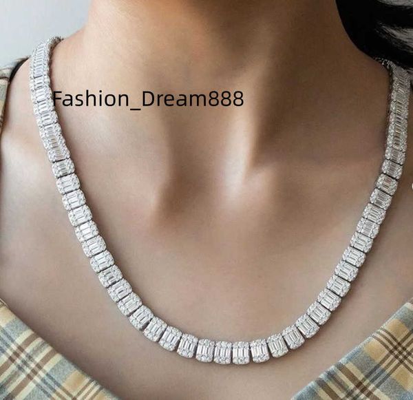 s925 18k gold plated moissanite tennis chain vvs halo loose diamond chains for men custom jewelry, Silver
s925 18k gold plated moissanite tennis chain vvs halo loose diamond chains for men custom jewelry, Silver