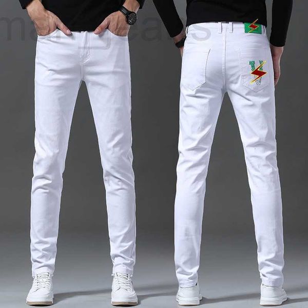 men's jeans designer high end european autumn new white fashion brand slim fit feet elastic printing pants 71fs, Blue
men's jeans designer high end european autumn new white fashion brand slim fit feet elastic printing pants 71fs, Blue