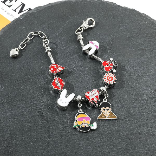 anime bad bunny drip oil metal accesssory girls cute sweet student friend bracelet, Blue
anime bad bunny drip oil metal accesssory girls cute sweet student friend bracelet, Blue