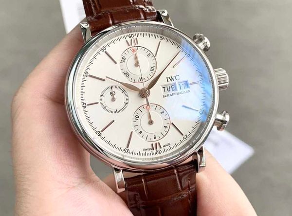waterproof designer 7750 movement business new wrist watch i w 42mm*13.5mm mens classic business montre iced out bezel gift tw factory watch, Slivery;brown
waterproof designer 7750 movement business new wrist watch i w 42mm*13.5mm mens classic business montre iced out bezel gift tw factory watch, Slivery;brown