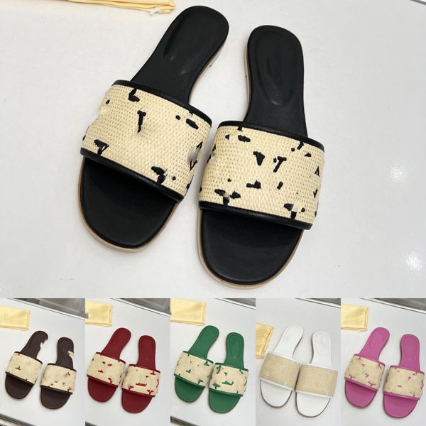 2023 women luxury designer slippers espadrilles fashion summer banquet slide shoes pp straw outdoor leather brand sandals multicolor casual, Black
2023 women luxury designer slippers espadrilles fashion summer banquet slide shoes pp straw outdoor leather brand sandals multicolor casual, Black