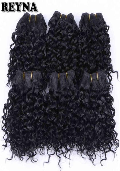 reyna kinky curly synthetic hair extension for women high temperature fiber weave hair bundles 6 pieces 210 gram hair h2204297250666, Black 
reyna kinky curly synthetic hair extension for women high temperature fiber weave hair bundles 6 pieces 210 gram hair h2204297250666, Black