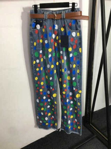 designer jeans women classic womens clothing colorful polka dot print custom logo hardware belt fashion trend denim sweat pants designer pan, Blue
designer jeans women classic womens clothing colorful polka dot print custom logo hardware belt fashion trend denim sweat pants designer pan, Blue