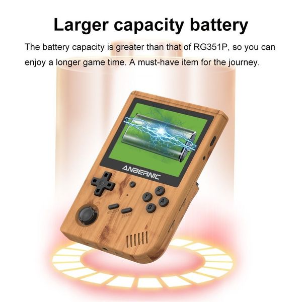 Image of RG351V Portable Game Players Built-in 16G RK3326 Open Source 3.5 INCH 640*480 handheld game console Emulator For PS1 kid Gift