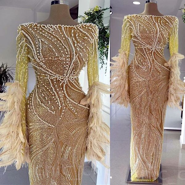 2023 aso ebi gold sheath prom dress feather pearls evening formal party second reception birthday bridesmaid engagement gowns dresses robe d, Black
2023 aso ebi gold sheath prom dress feather pearls evening formal party second reception birthday bridesmaid engagement gowns dresses robe d, Black