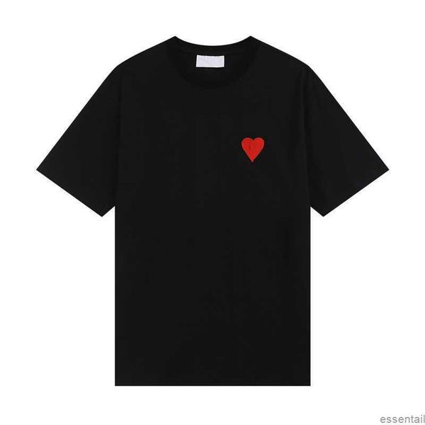 paris fashion mens designer t shirt amis embroidered red heart round neck short sleeve t-shirt men women tees 2023 summer new fashion xyem, White;black
paris fashion mens designer t shirt amis embroidered red heart round neck short sleeve t-shirt men women tees 2023 summer new fashion xyem, White;black