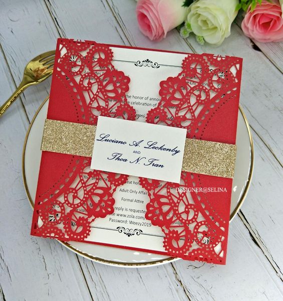 chinese red laser cut wedding invitations with tag and glitter belt elegant lace floral invitations for bridal shower birthday gra8201069, Black
chinese red laser cut wedding invitations with tag and glitter belt elegant lace floral invitations for bridal shower birthday gra8201069, Black