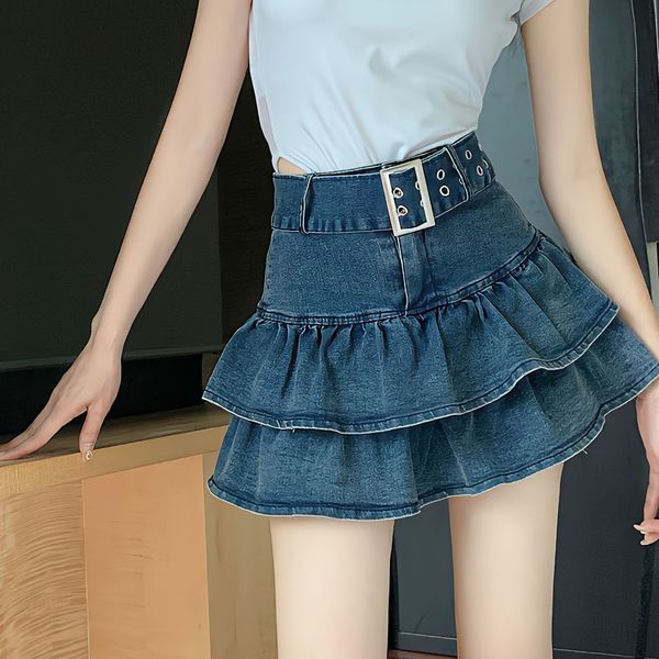 skirts sweet pleated skirts chic summer with belt vintage high waist fashion denim women vintage ruffles a-line y2k mini skirt 230628, Black
skirts sweet pleated skirts chic summer with belt vintage high waist fashion denim women vintage ruffles a-line y2k mini skirt 230628, Black